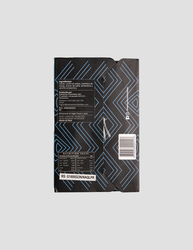 Amazonas 52% con Leche & Almendra