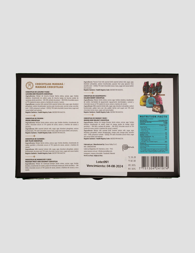 Chocotejas Box of 6 Units