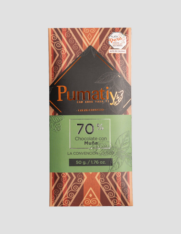 Cusco 70% Chocolate con Muña