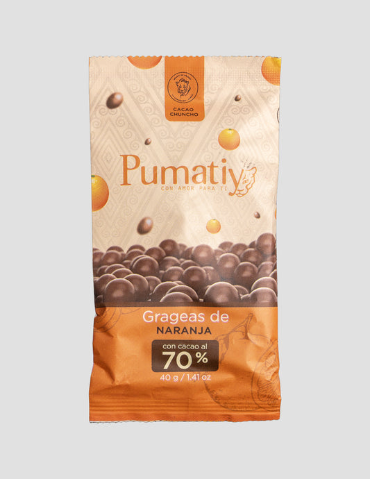 Cusco 70% Grageas con Naranja