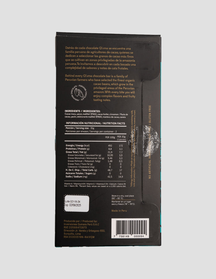 Amazonas 70% con Canela