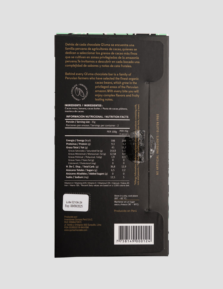 Amazonas 80% con Plátano